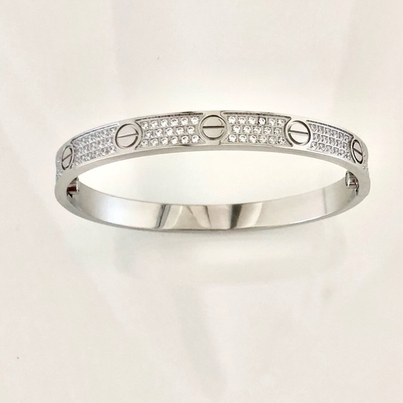 Pavé Screw Bracelet Stainless Steel Classic Model - Picture 8 of 8